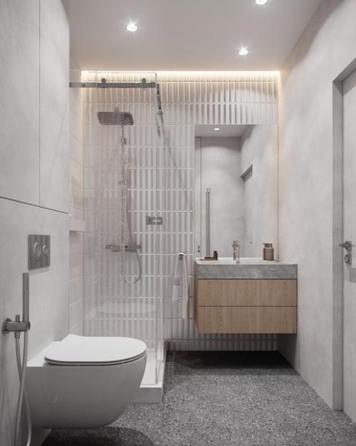 Ванная комната площадью 4 кв.  