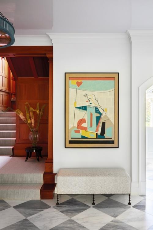 Плитка с разными рисунками на кухне, растения в ванной и необычная картина на стене: только малая часть способов в интерьер изюминки. 06