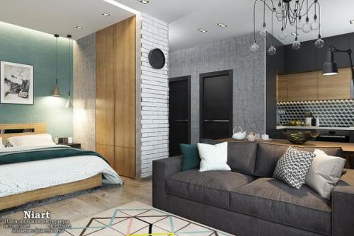 Дизайн студии 35 кв. 05