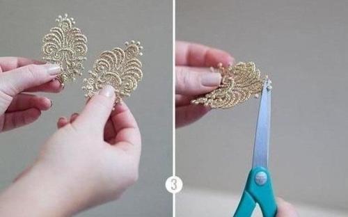 Серьги из кружева? 04