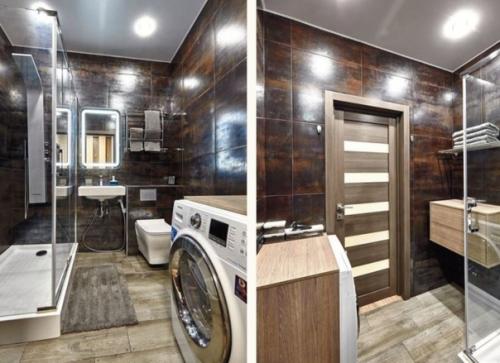 Современный, лаконичный интерьер квартиры - студии, в которой проживает молодой холостяк. 09