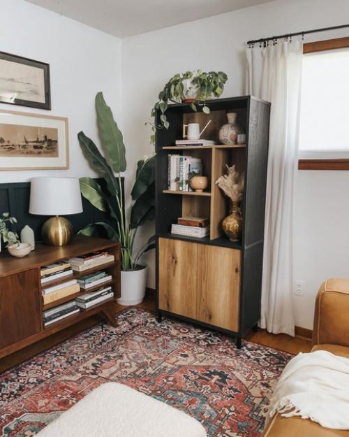 Деревянная мебель в интерьере современного американского дома. 03