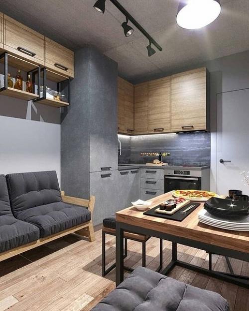 Потрясающий вариант кухни. 02