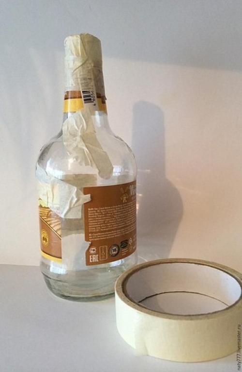 Мы превращаем обычную бутылку в креативный предмет для декора интерьера. 02