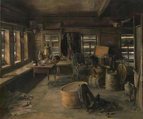 Cельский интерьер времен Ссср в картинах художников. 01