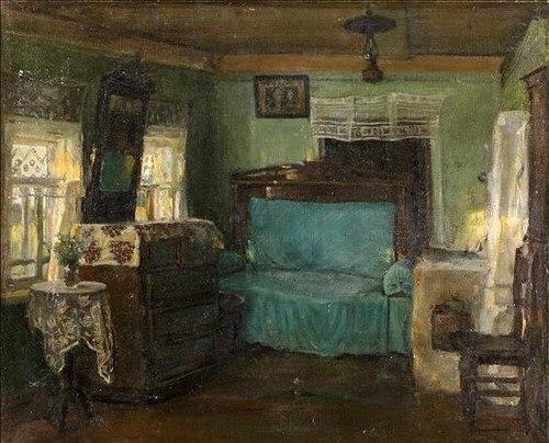 Cельский интерьер времен Ссср в картинах художников. 05