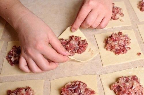 Манты.  Ингредиенты:   Для теста: 06