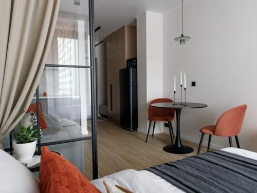 Интерьер студии 27 м 2 в ЖК город Daily в Москве. 07