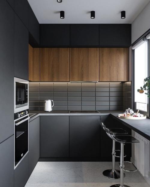 Дизайн - проект квартиры с преобладанием серого цвета. 03