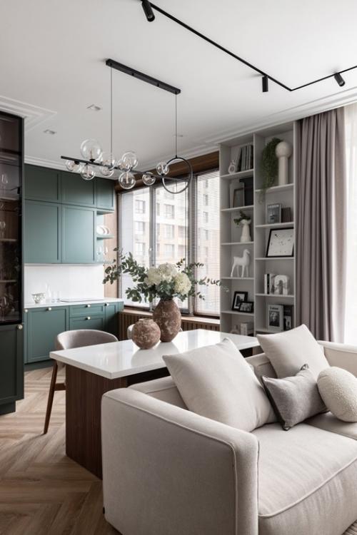 Французское очарование и морской бриз: квартира 38 м в Москве. 02