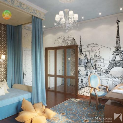 Восточные нотки в интерьере спальни для девочки подросткового возраста. 03