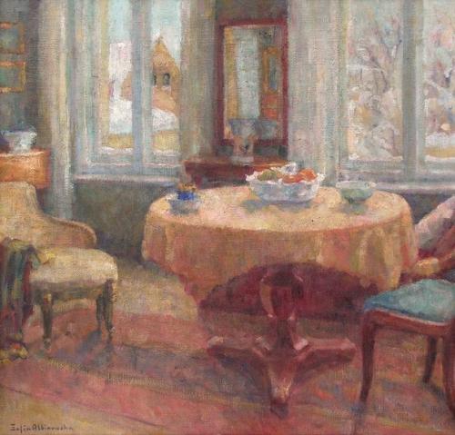 Cельский интерьер времен Ссср в картинах художников. 08