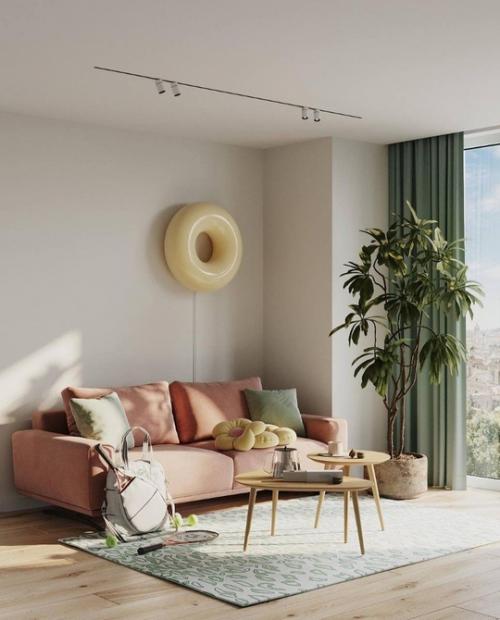 Нежные цвета кухни - гостиной создают невероятную атмосферу уюта! 02