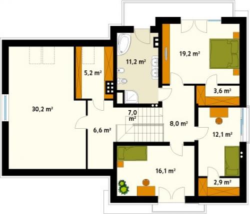 Популярный проект стильного дома Jaspis 3 интерьер. 08