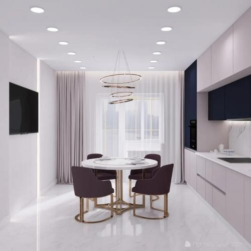 Стильная, элегантная и современная кухня в стиле неоклассики для молодой семьи - мой новый дизайн - проект. 02