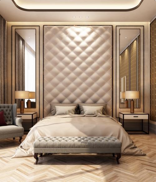 Стёганные обои.  Хотите добавить уюта и Изюминки в интерьер, но выравнивать стены муторно и дорого …. 04