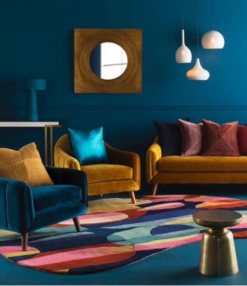 Интерьер в цвете Navy. 05