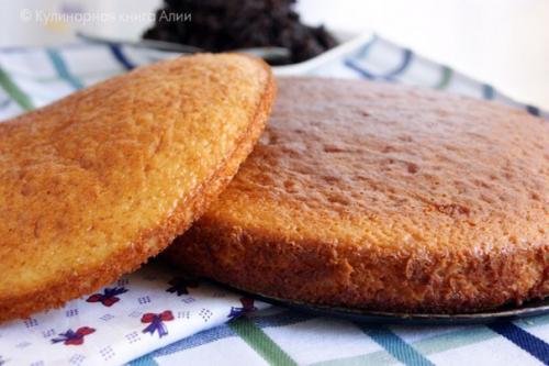 Медовик на кефире. 02