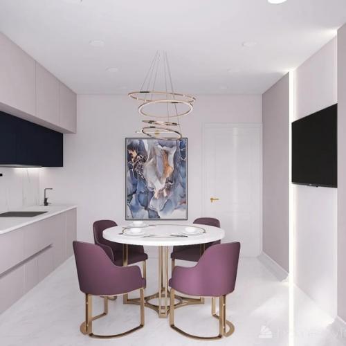 Стильная, элегантная и современная кухня в стиле неоклассики для молодой семьи - мой новый дизайн - проект. 01