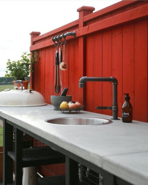 Вдохновляемся на следующее лето: уличная кухня своими руками. 05