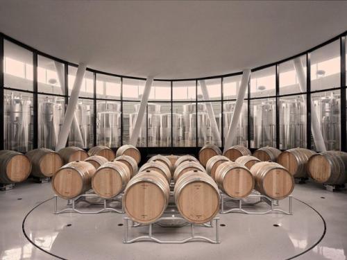 В венгерском регионе токай - хедьялья появилась винодельня Sauska Tokaj, архитектура которой будто парит над землёй. 05