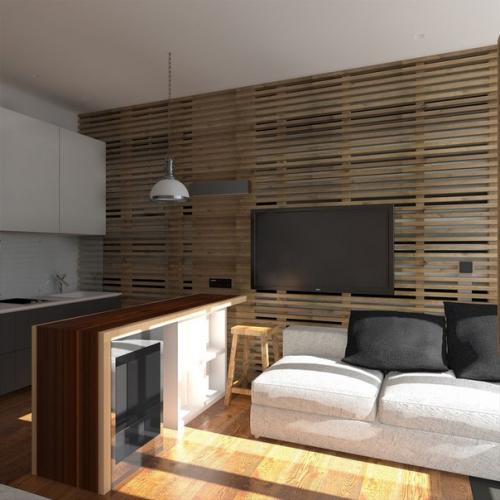 Для небольшой квартиры важно не только грамотно зонировать пространство, но и правильно расставить акценты. 04