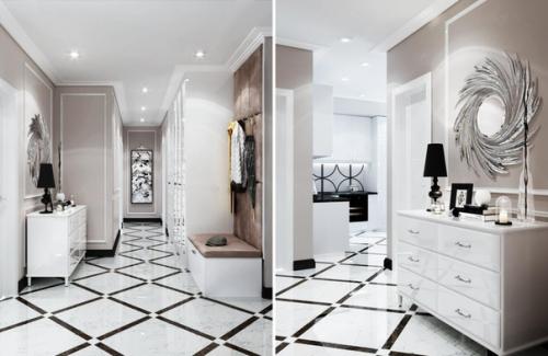 Интерьер квартиры площадью 77, 6 кв. 02