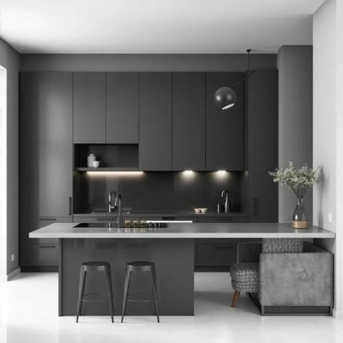 Монохромные интерьеры квартир в стиле новой нейтрали. 02