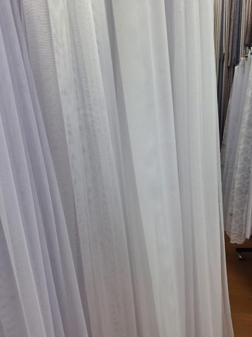 Белый тюль.   Белый - белый. 03