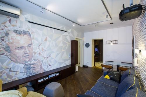 Часть 1.  Дизайн - студия Uniquely спроектировала и реализовала проект двухкомнатной квартиры площадью 60 квадратных метров в центре Москвы. 04