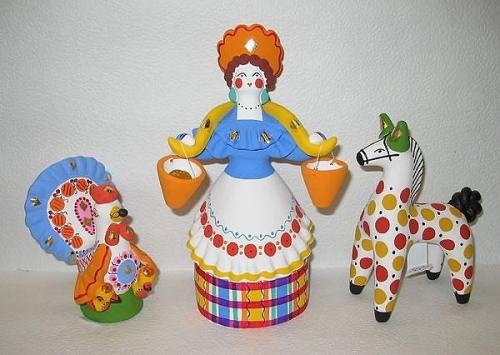 Дымковская игрушка своими руками. 08