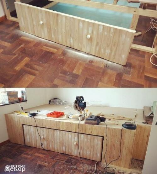 Мы увеличиваем полезное пространство спальни своими руками. 07