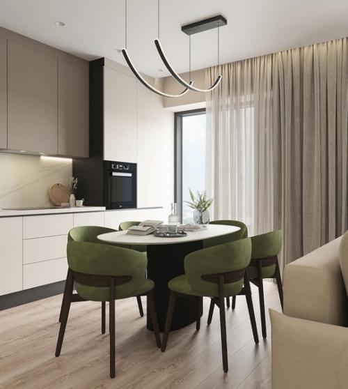 Проект кухни - гостиной от дизайнера Екатерины яновской. 02