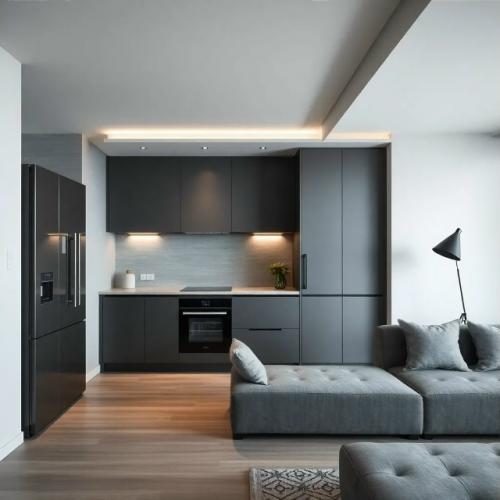 Монохромные интерьеры квартир в стиле новой нейтрали.