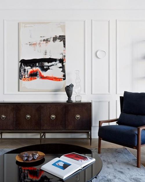 Реализованный интерьер квартиры на Остоженке, площадью 170 кв. 01