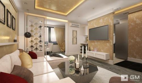 Дизайн проект однокомнатной квартиры. 02