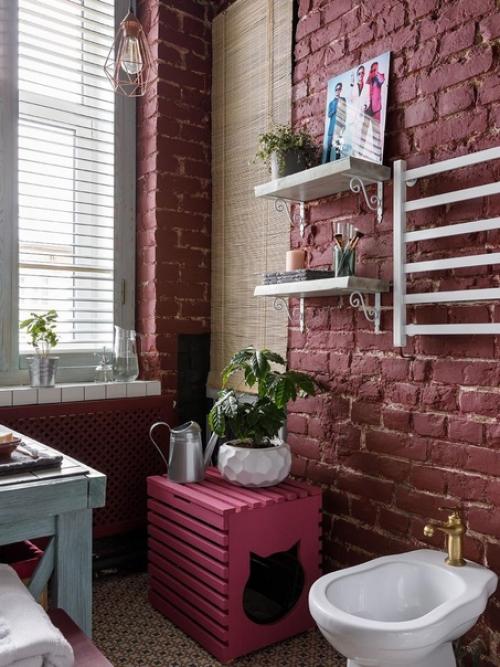 Реализованный интерьер эклектичной квартиры, площадью 36 кв. 05