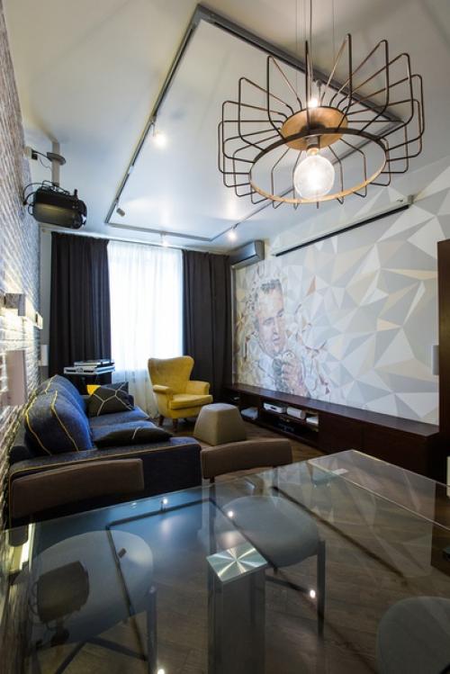 Часть 1.  Дизайн - студия Uniquely спроектировала и реализовала проект двухкомнатной квартиры площадью 60 квадратных метров в центре Москвы. 02