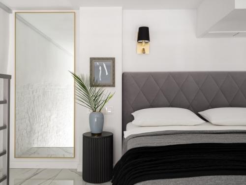 Интерьер двухуровневой студии 27 кв. 08