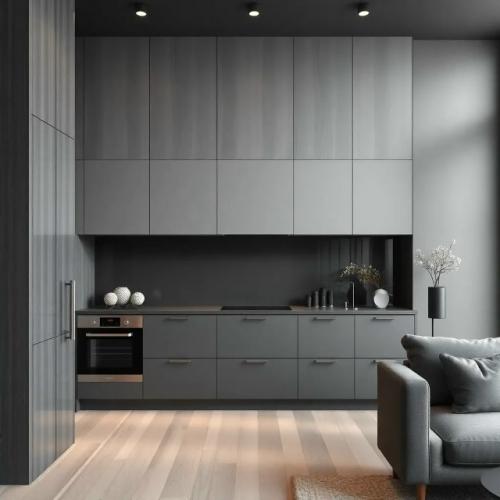 Монохромные интерьеры квартир в стиле новой нейтрали. 01