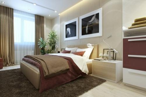 В современных квартирах со свободной планировкой спальне не так часто достается полноценная отдельная комната. 02