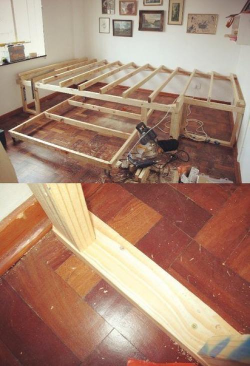 Мы увеличиваем полезное пространство спальни своими руками. 03