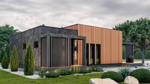 Планировка загородного дома в современном стиле альта 108 от компании Fin House. 02 Планировка загородного дома в современном стиле альта 108 от компании Fin House. 02