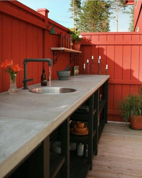 Вдохновляемся на следующее лето: уличная кухня своими руками. 01