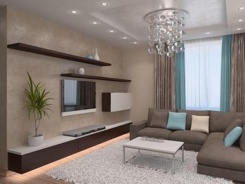 Оформление гостиной в бежевых тонах: правила дизайна и подбор сочетаний. 05