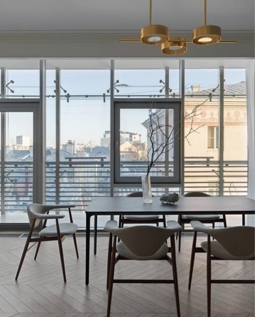 Реализованный интерьер квартиры на Остоженке, площадью 170 кв. 02