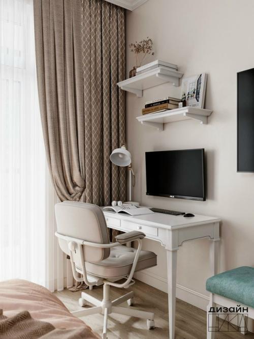 Спальня с акцентной фреской из коллекции Atmosphere (арт. 03