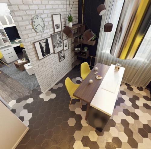 Дизайн квартиры площадью 37 кв. 03