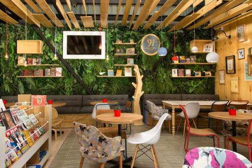 Часть 1. книжный магазин и кафе 9 3/4 в Колумбии. 01