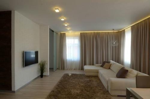 Оформление гостиной в бежевых тонах: правила дизайна и подбор сочетаний. 08